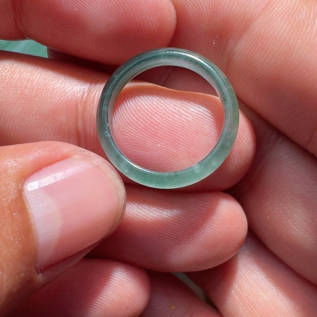 未镶嵌定制翡翠小****水天然翡翠圈