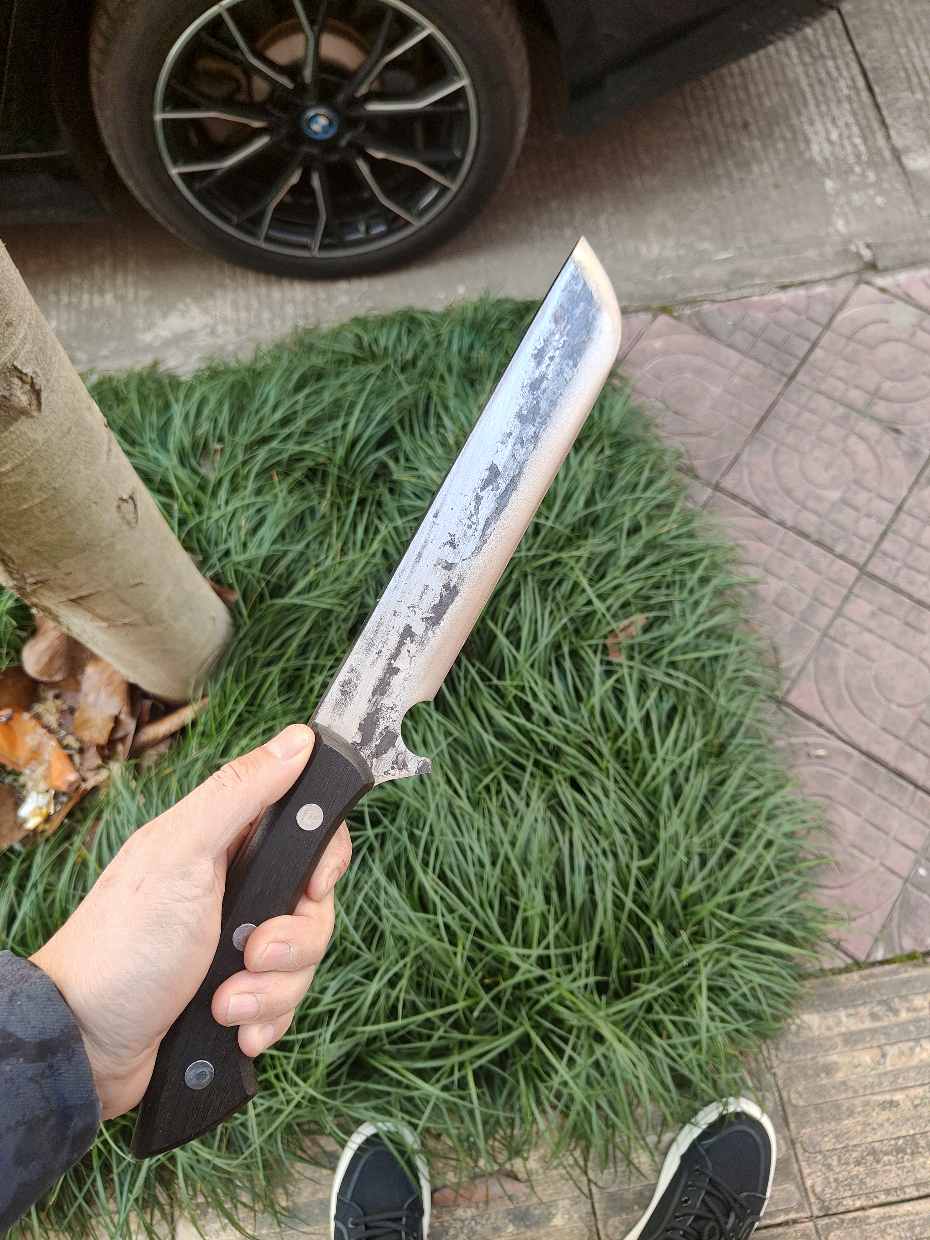 特厚特硬户外度砍柴刀排障刀手工刀具传统工艺锻打多功能家用刀具