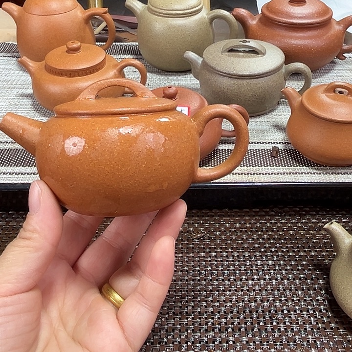 茶壶紫砂圆瓦150毫升