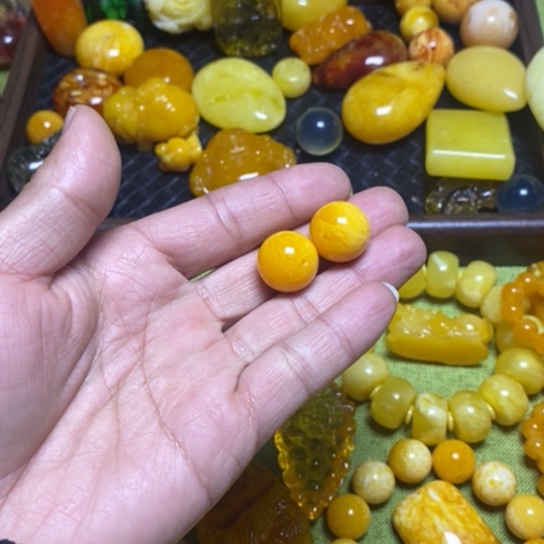 2颗圆18妖花单珠子