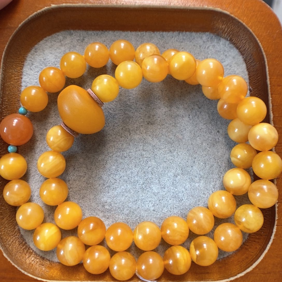 未镶嵌蜜蜡手串蜜蜡手串