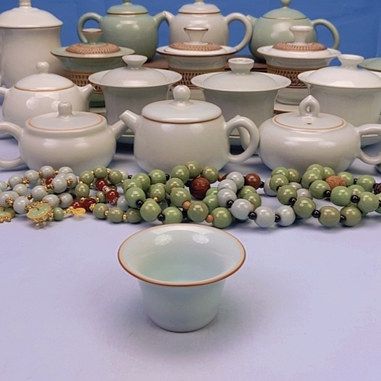 杯天青马蹄杯原矿原釉原产地