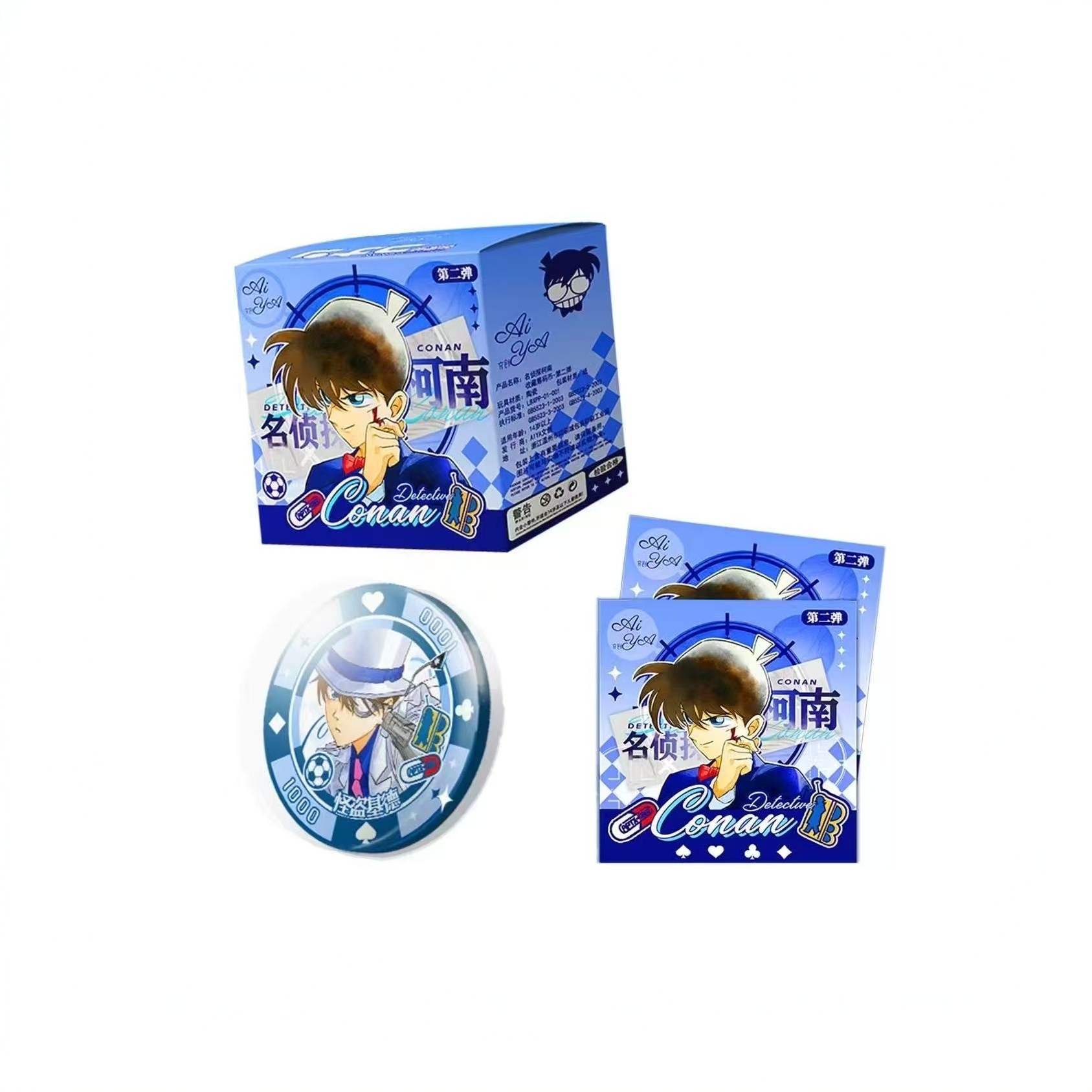 【卡卡】【玩法】AIYA文创柯南命运轮盘筹码币二弹