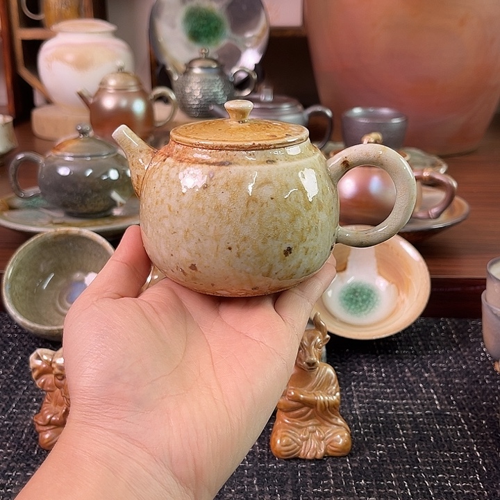 柴烧微微瑕龙窑精品