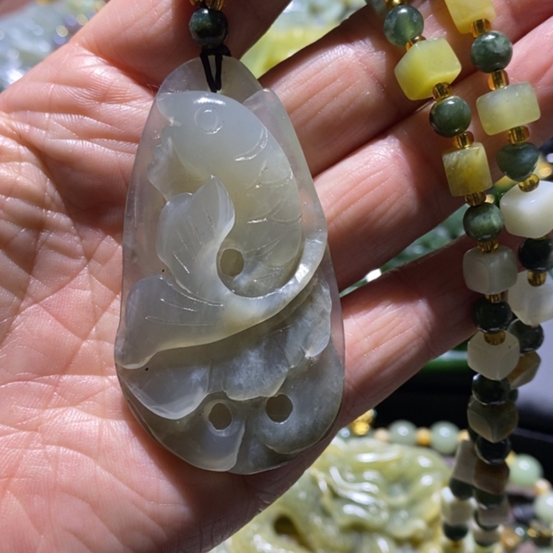 【闪购商品】岫玉毛衣链未镶嵌