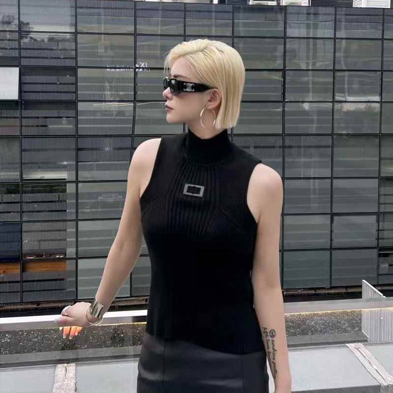 AKTK锁扣针织背心AKTK042H129