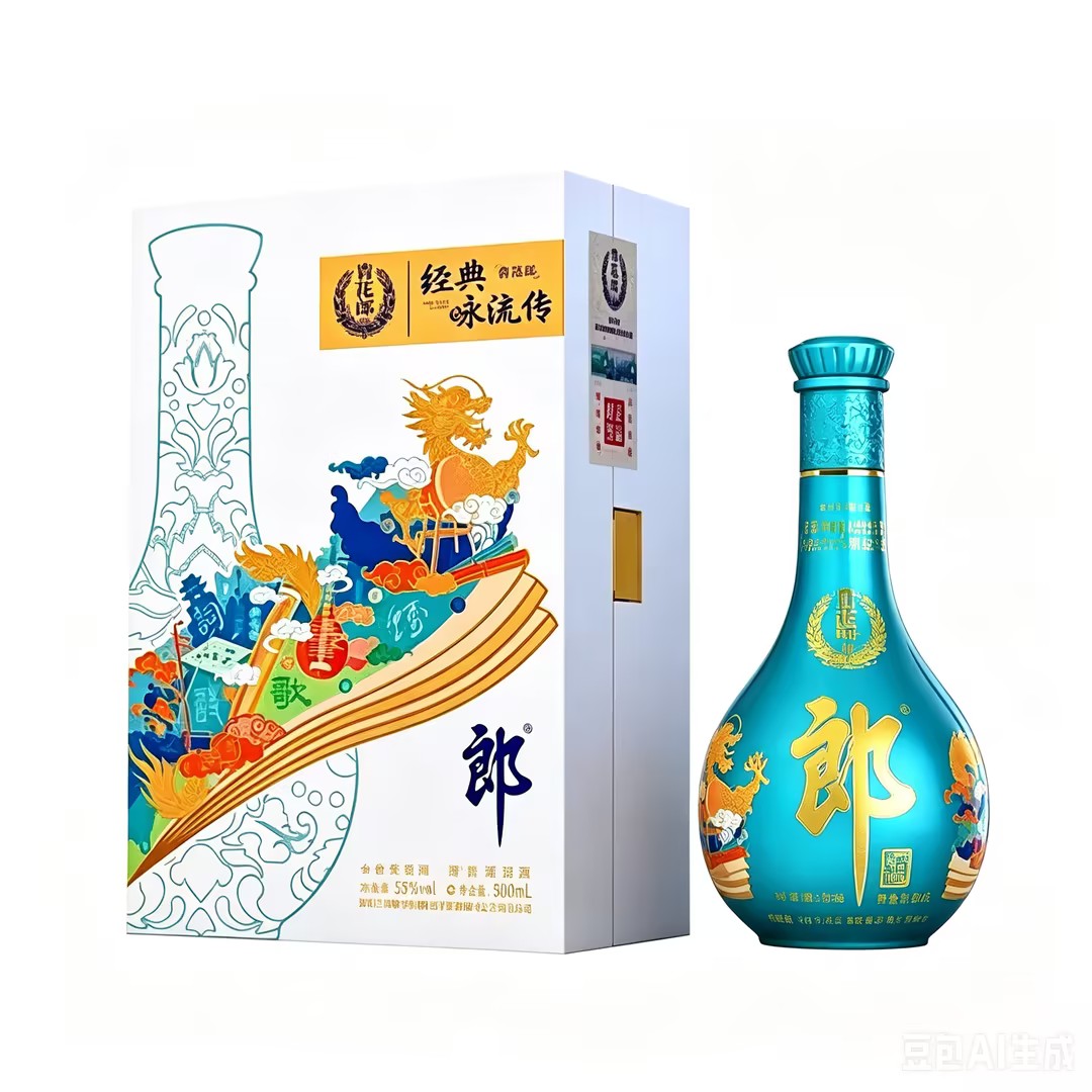 郎酒天青郎酱香型白酒经典咏流传单支装53度500ML53度500ML