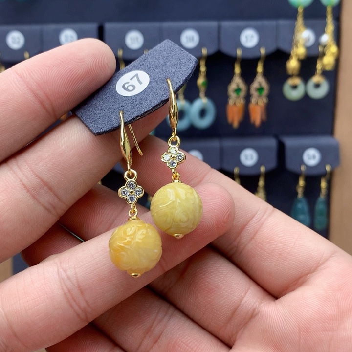 未镶嵌翡翠耳饰耳饰