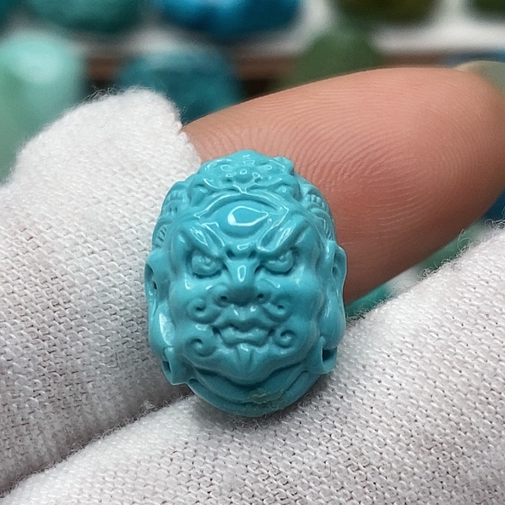 绿松石未镶嵌天然原矿 地大质检