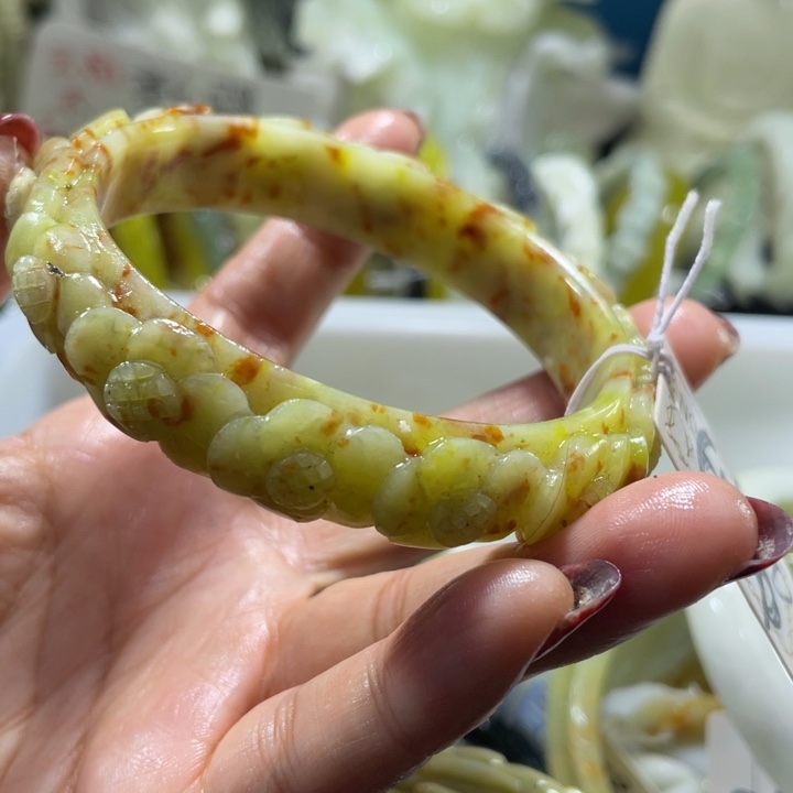 岫玉未镶嵌手镯60.61