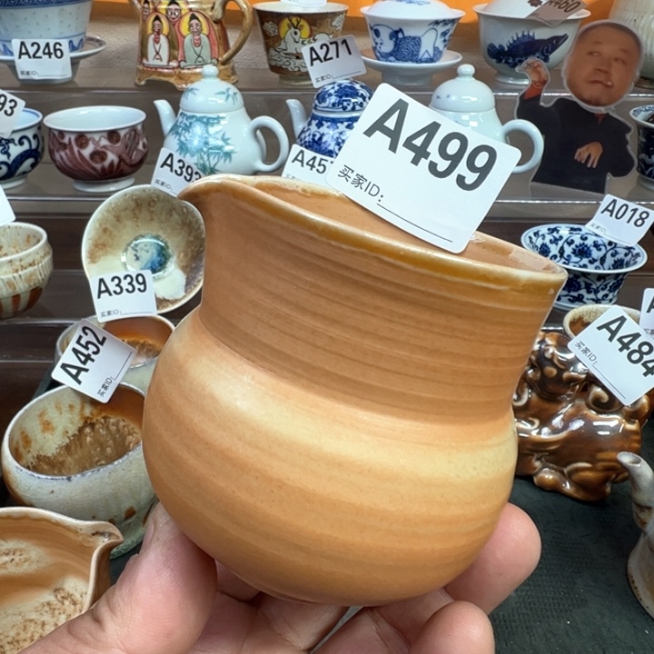 摆件499景德镇手工柴烧茶器
