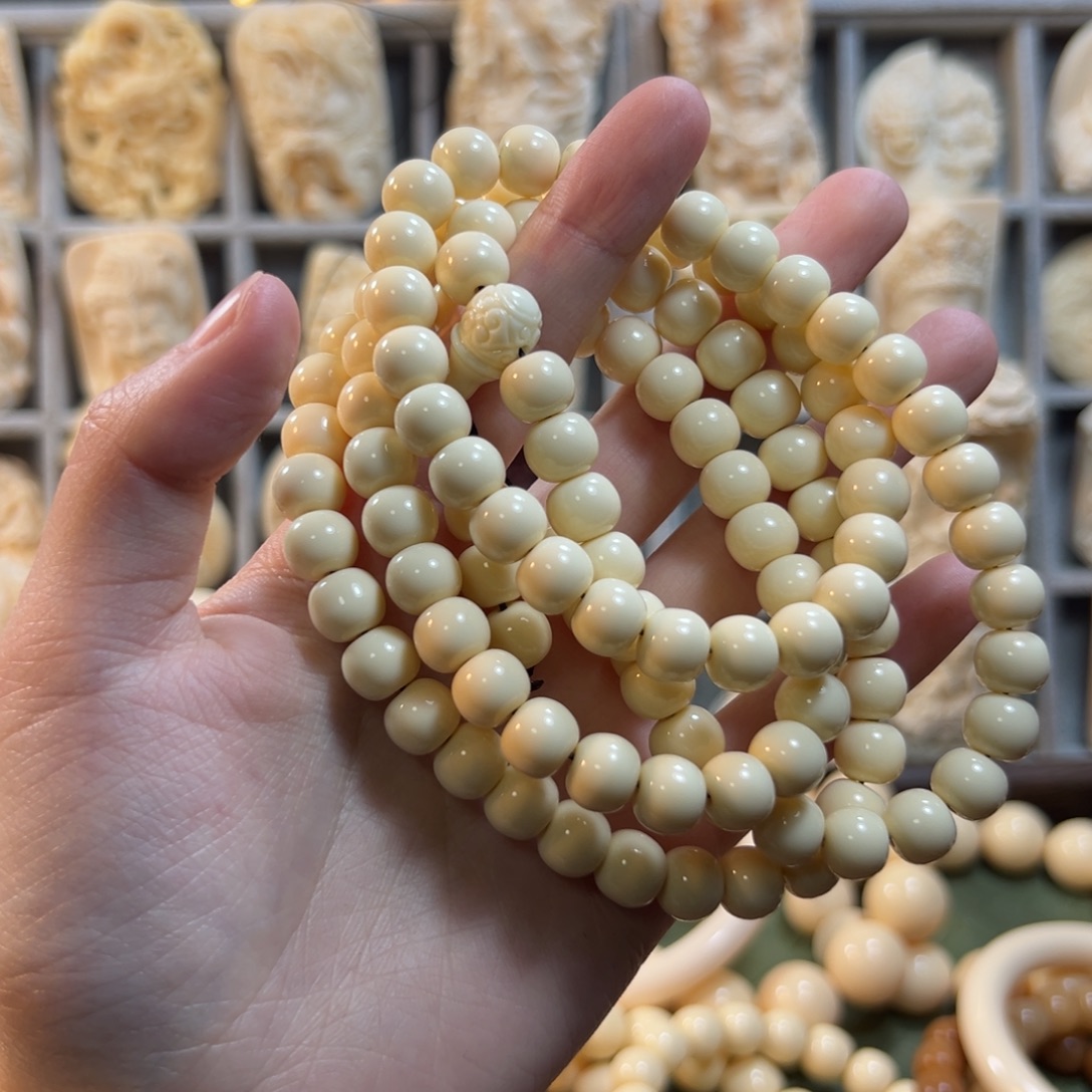 鹿角雕刻.0.8老型珠108