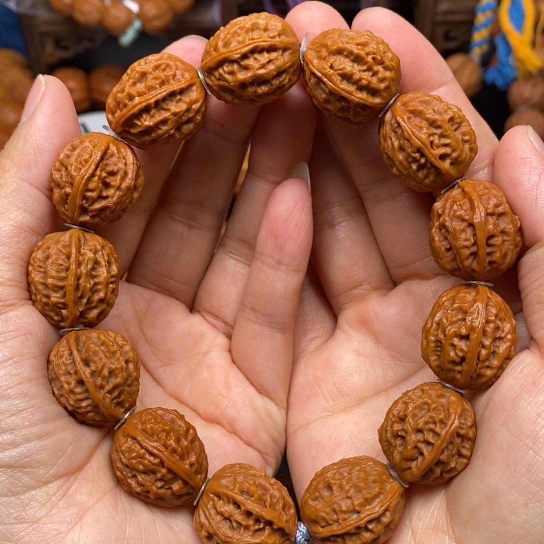 桃核手串小龙脊八棱