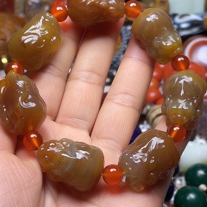 玛瑙/玉髓未镶嵌颈饰