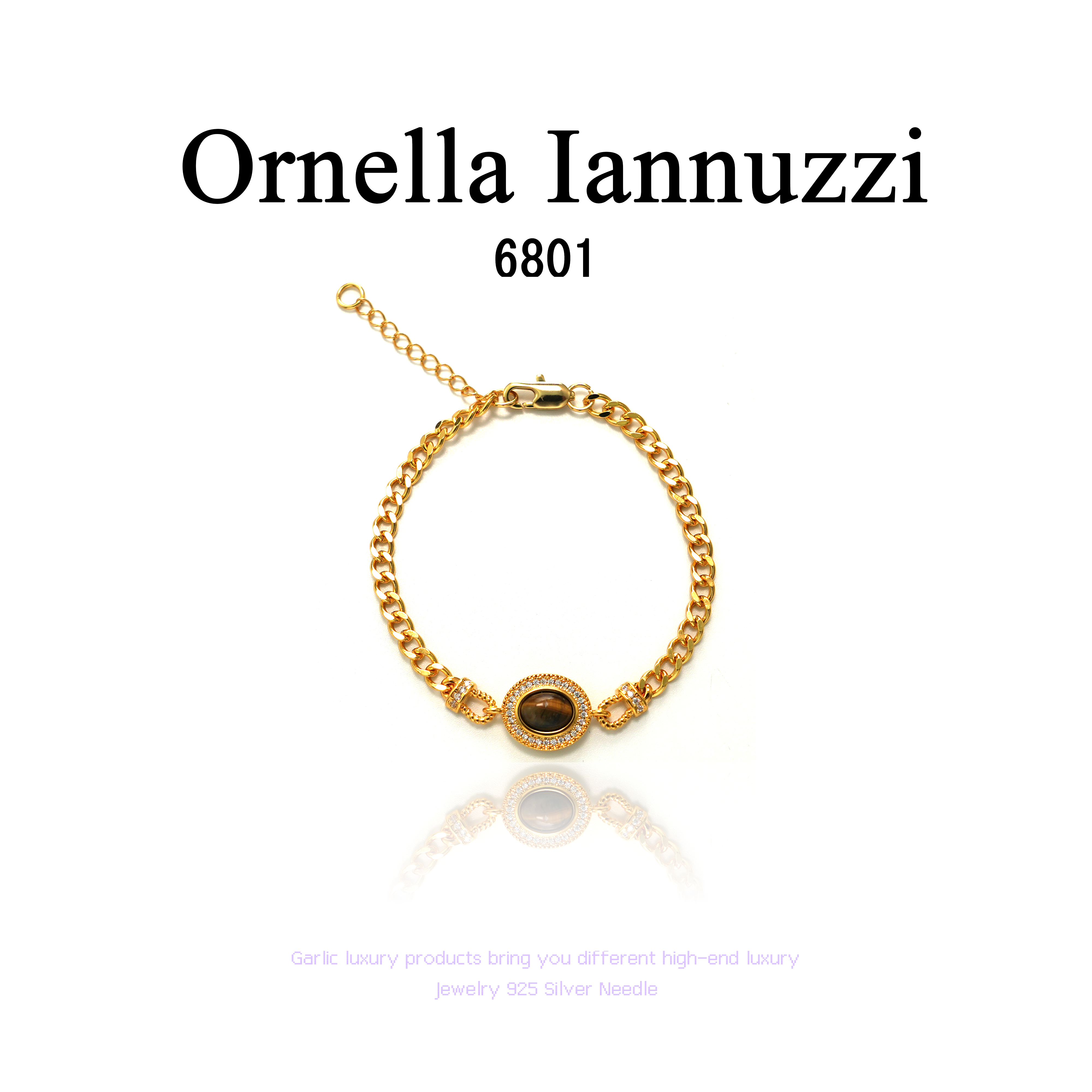 铜合金手链 Ornella Iannuzzi【星河简书】手链~6801（16+4cm）