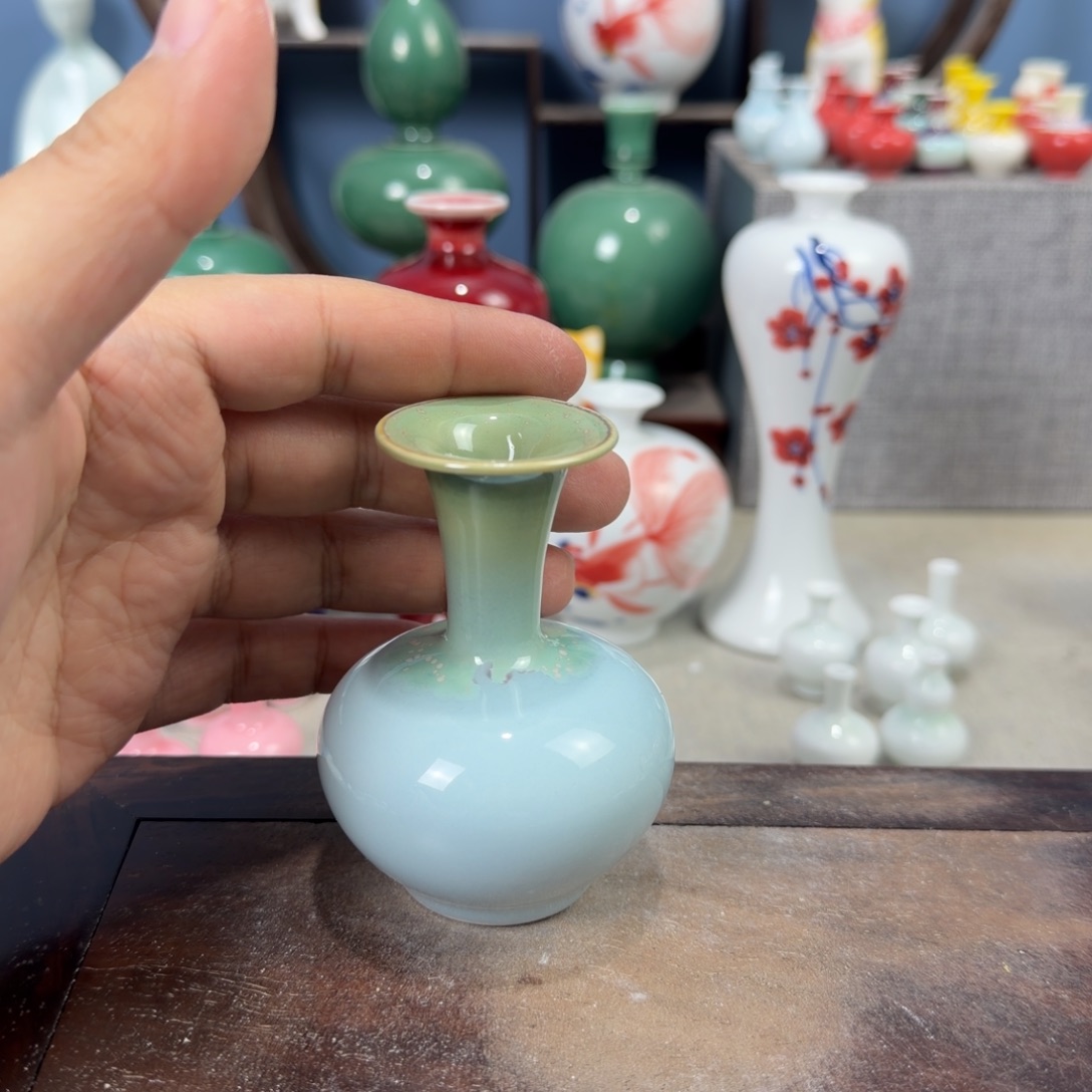 陶瓷手工小花器摆件