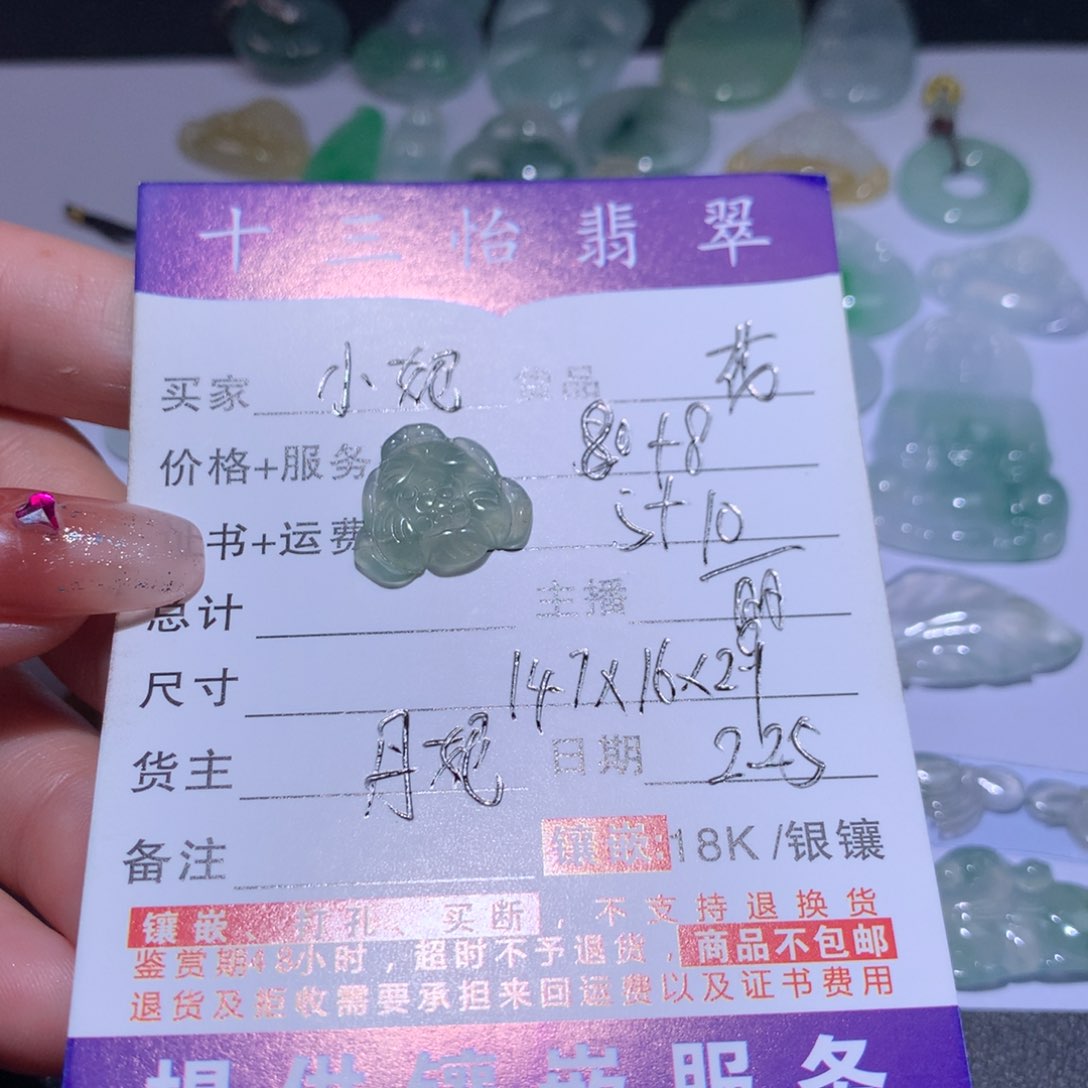 翡翠颈饰未镶嵌小****?裸石