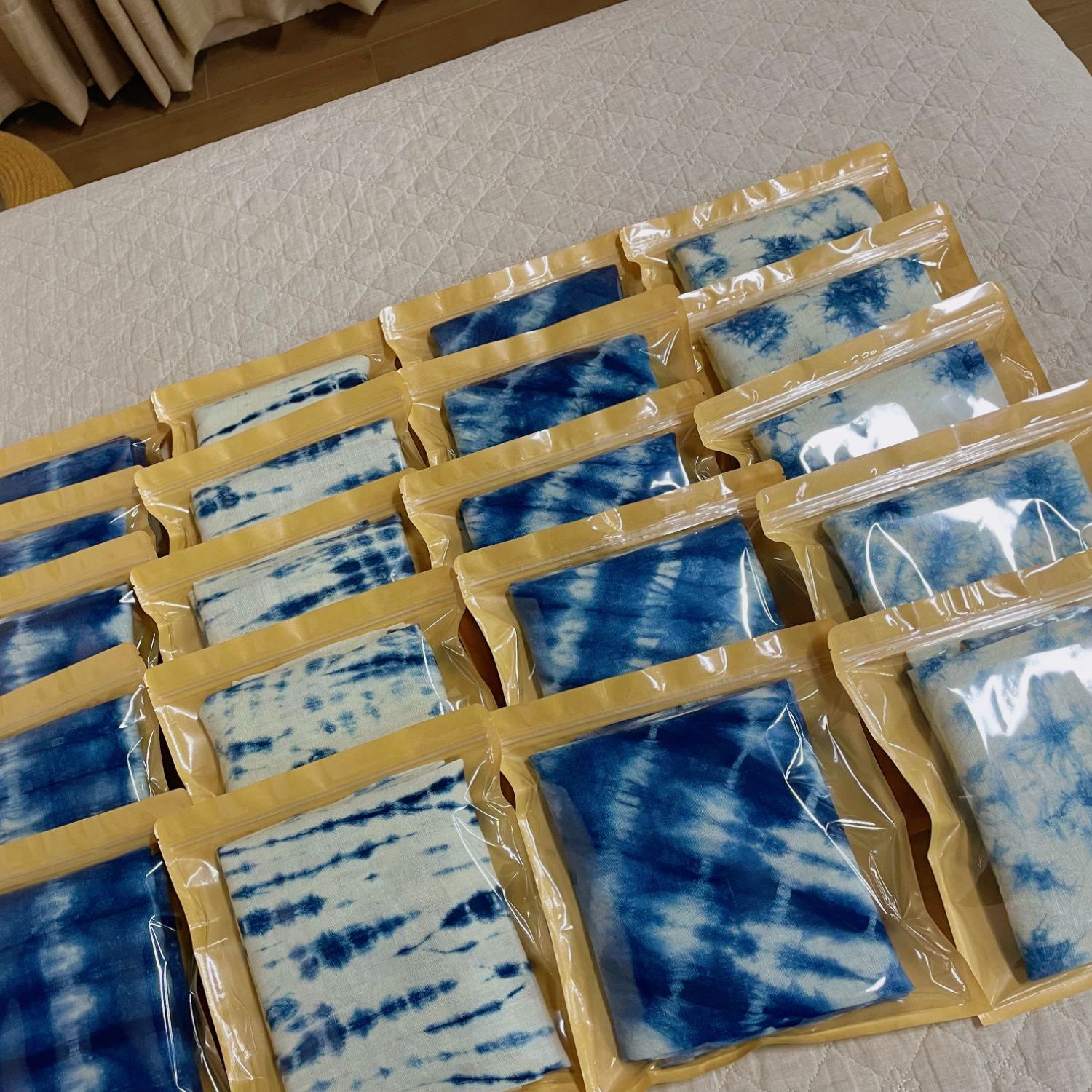 【扎染枕巾】纯亚麻天然枕巾100亚麻枕巾干爽透气手工家用