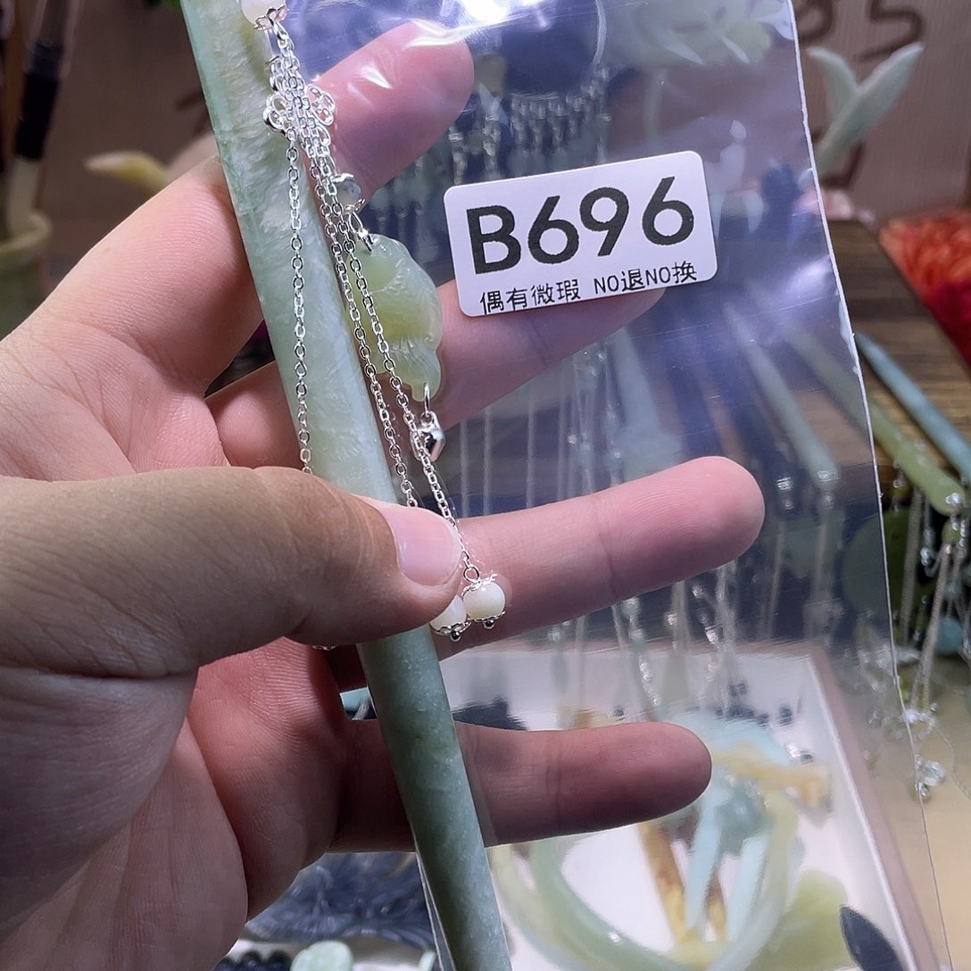 蛇纹石玉发饰未镶嵌飘**曦