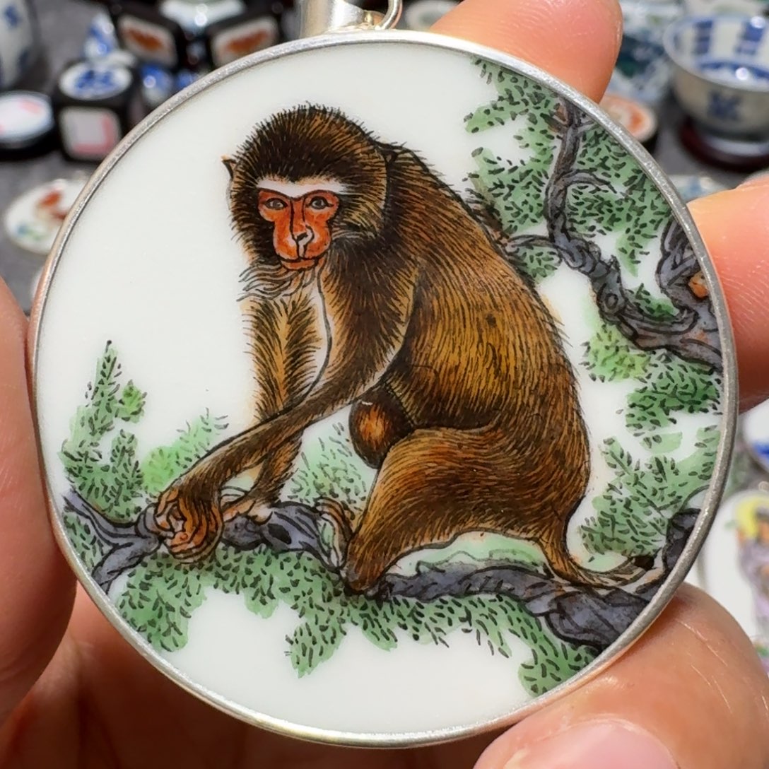 ᴷ***ᵁ瓷片精品挂件一个