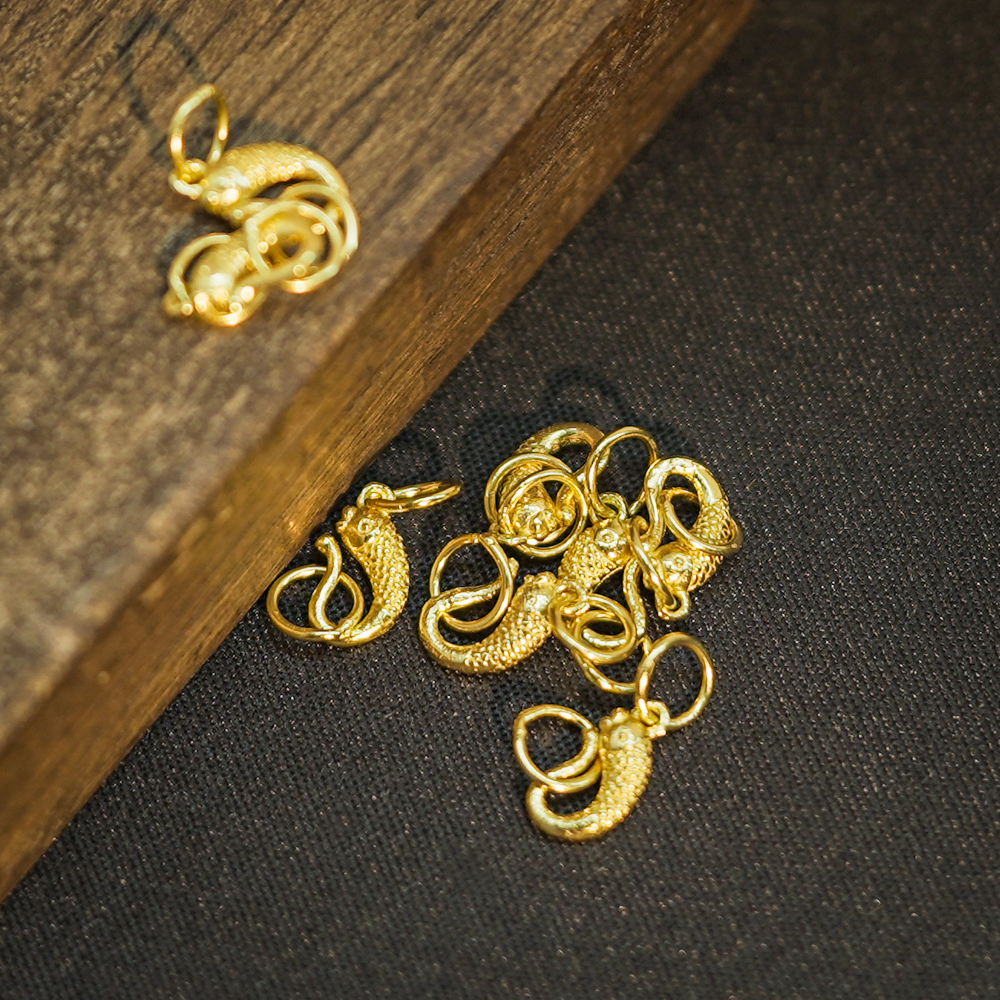 925银银制品 【发1个】5MM*15MM 银饰散珠DIY文玩珠宝PJ296