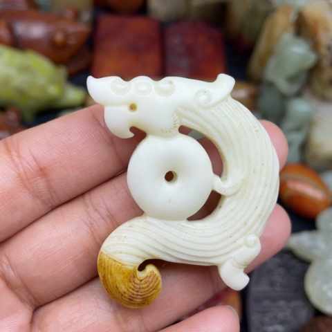 和田玉未镶嵌颈饰21