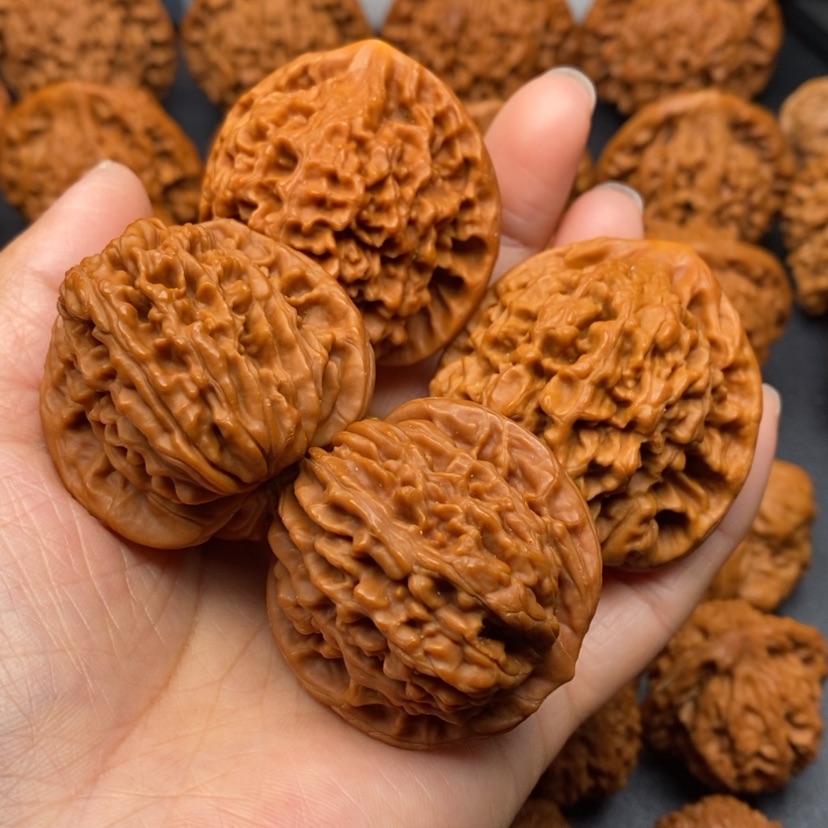 【闪购商品】文玩核桃把件46官帽色差40篓子