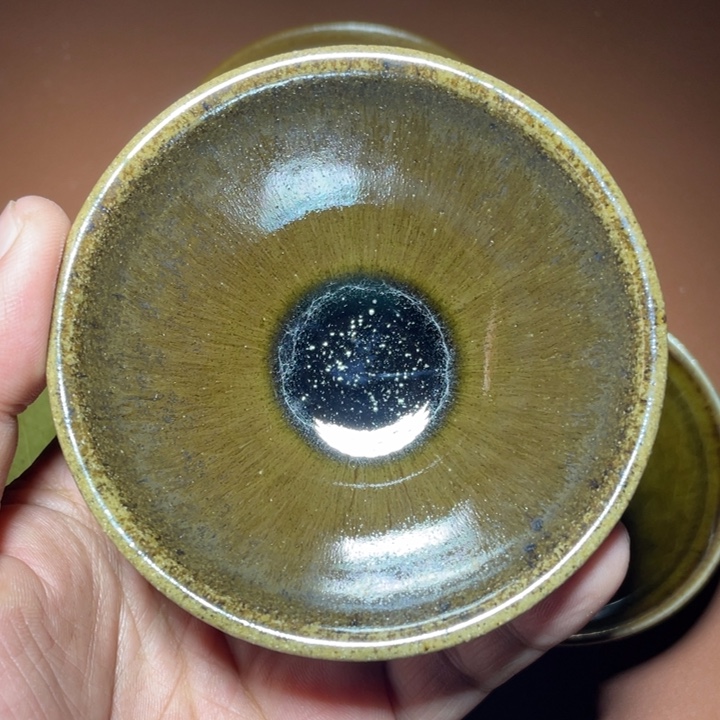 茶盏铭七星龙窑玉子