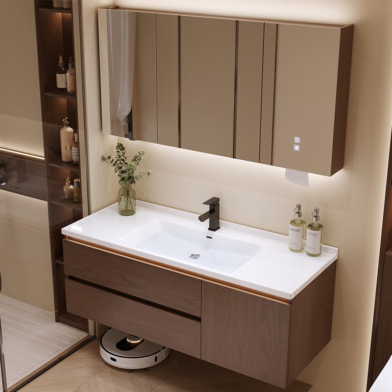 日丰卫浴【陶瓷一体盆】ENF级板材浴室柜卫生间洗脸盆卫生间浴室柜