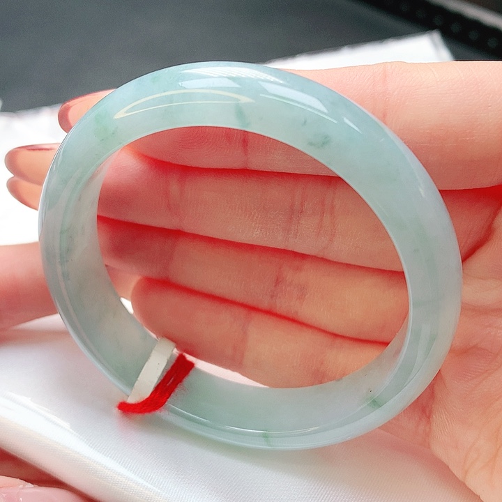 翡翠手镯未镶嵌52正圈