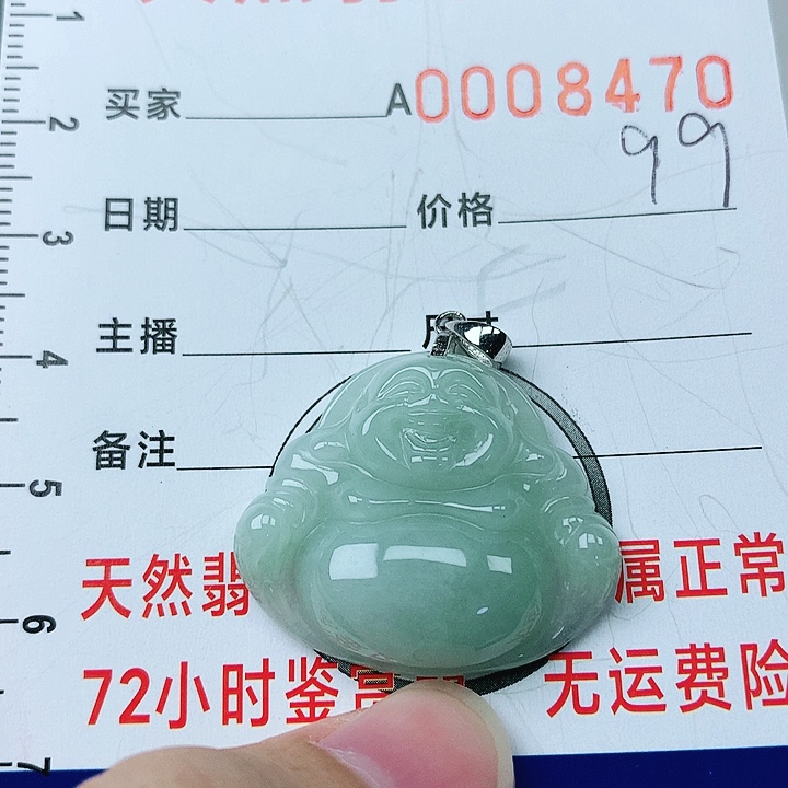 翡翠颈饰银S925镶嵌翡翠