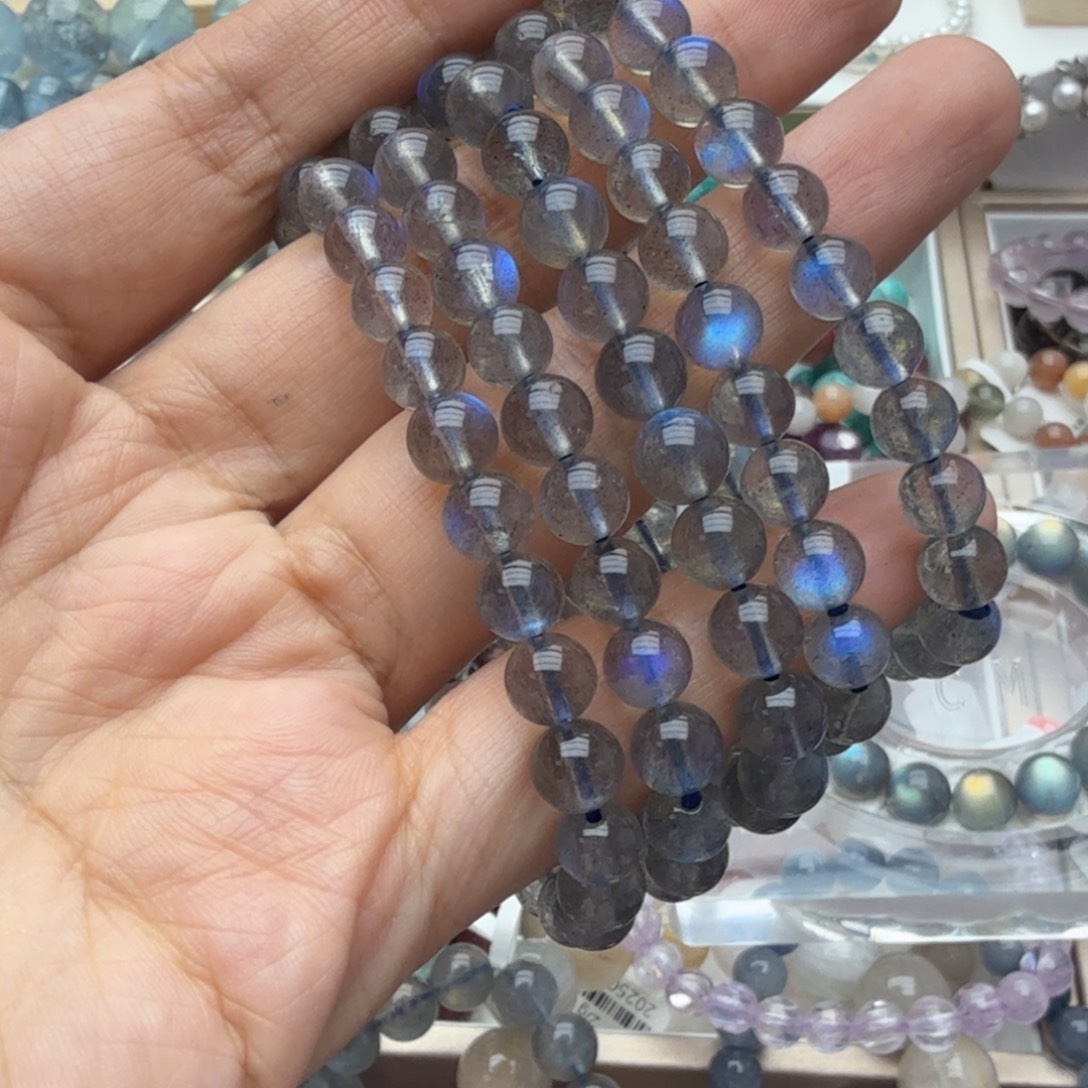 手链月光石未镶嵌灰月光