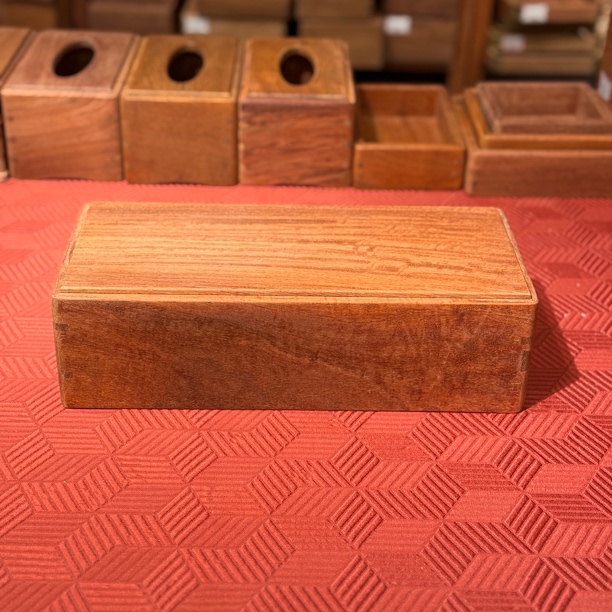 缅花大果紫檀双机关盒起线倒圆首饰盒收纳盒