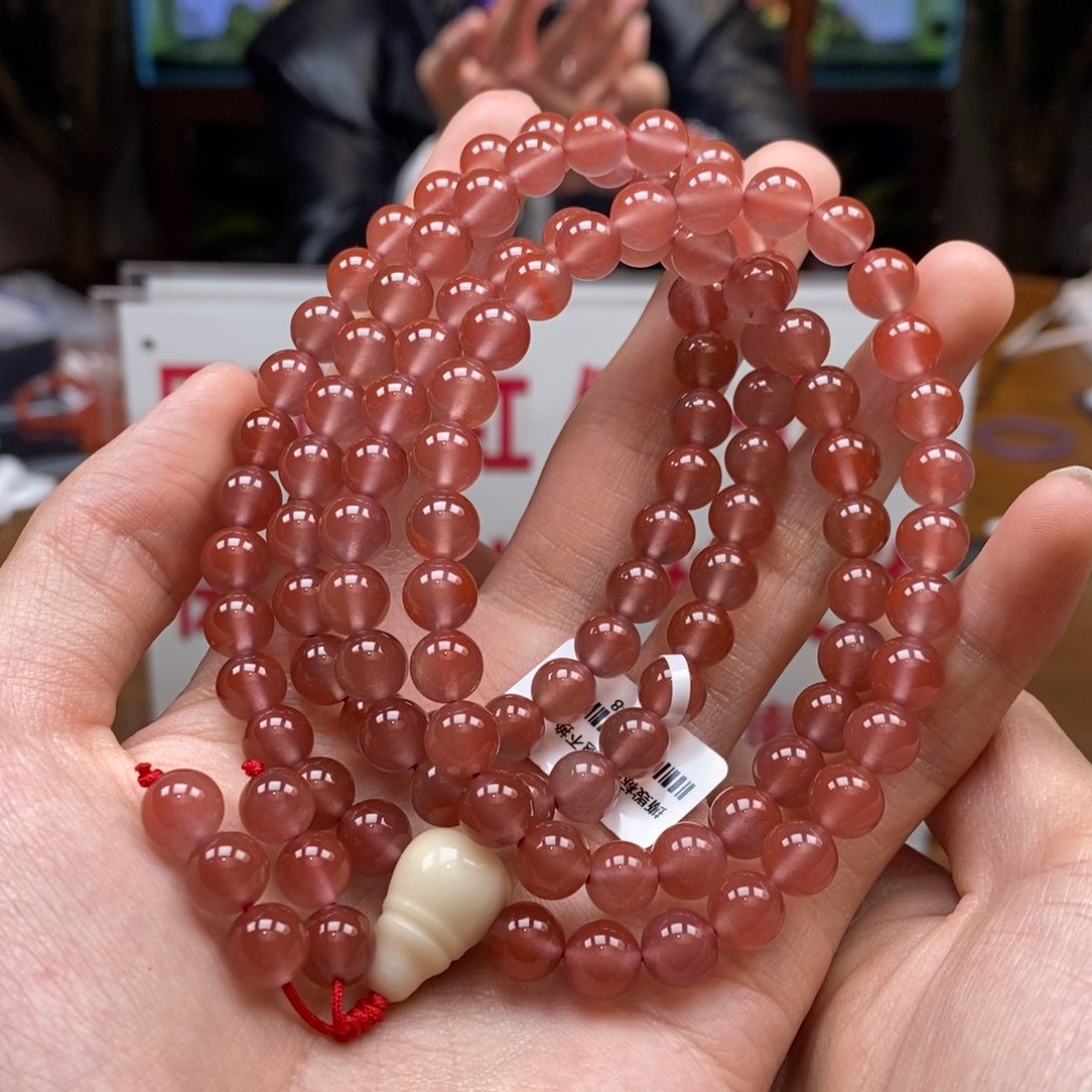 南红玛瑙串未镶嵌7➕小庄冰粉