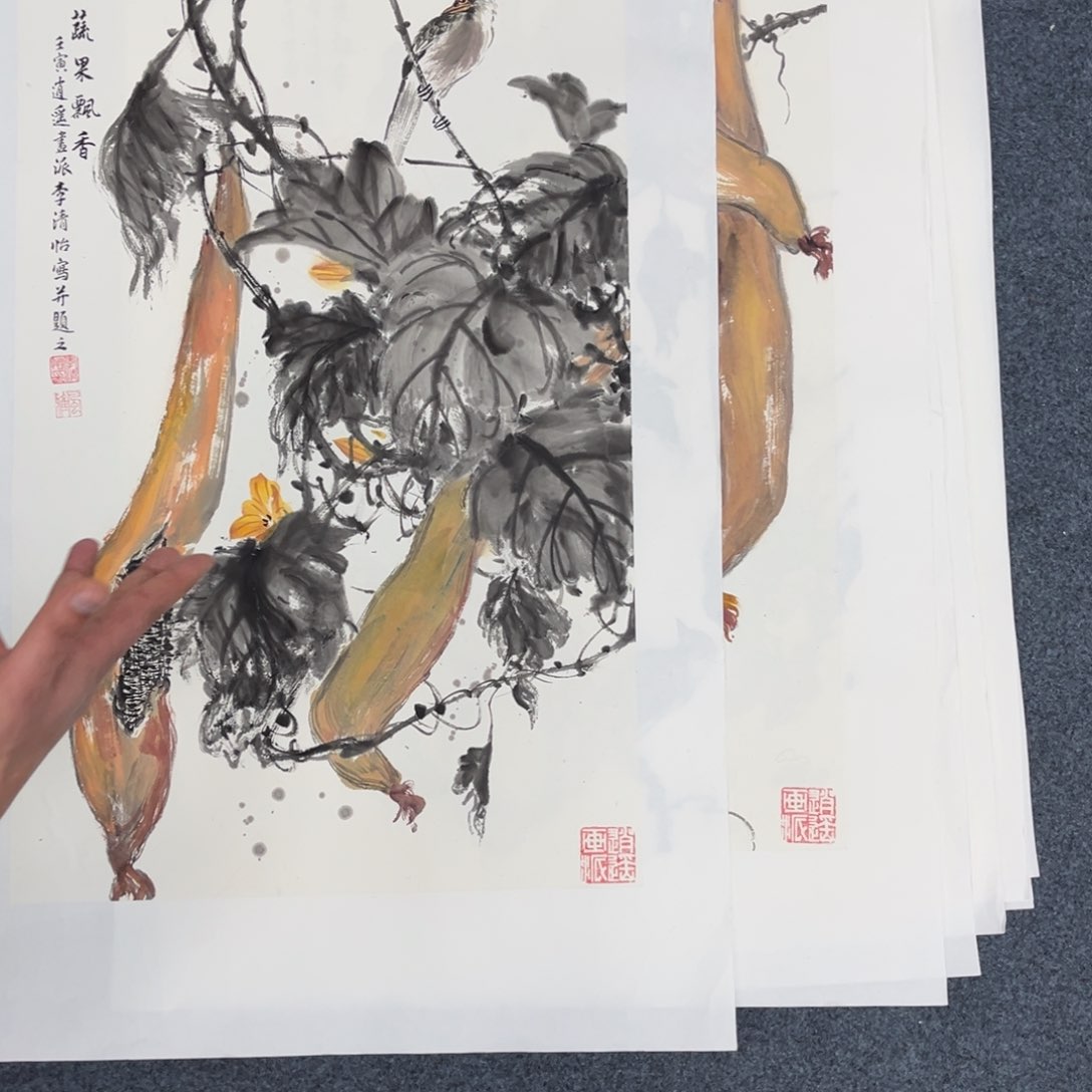 国画手绘画作品和绘画