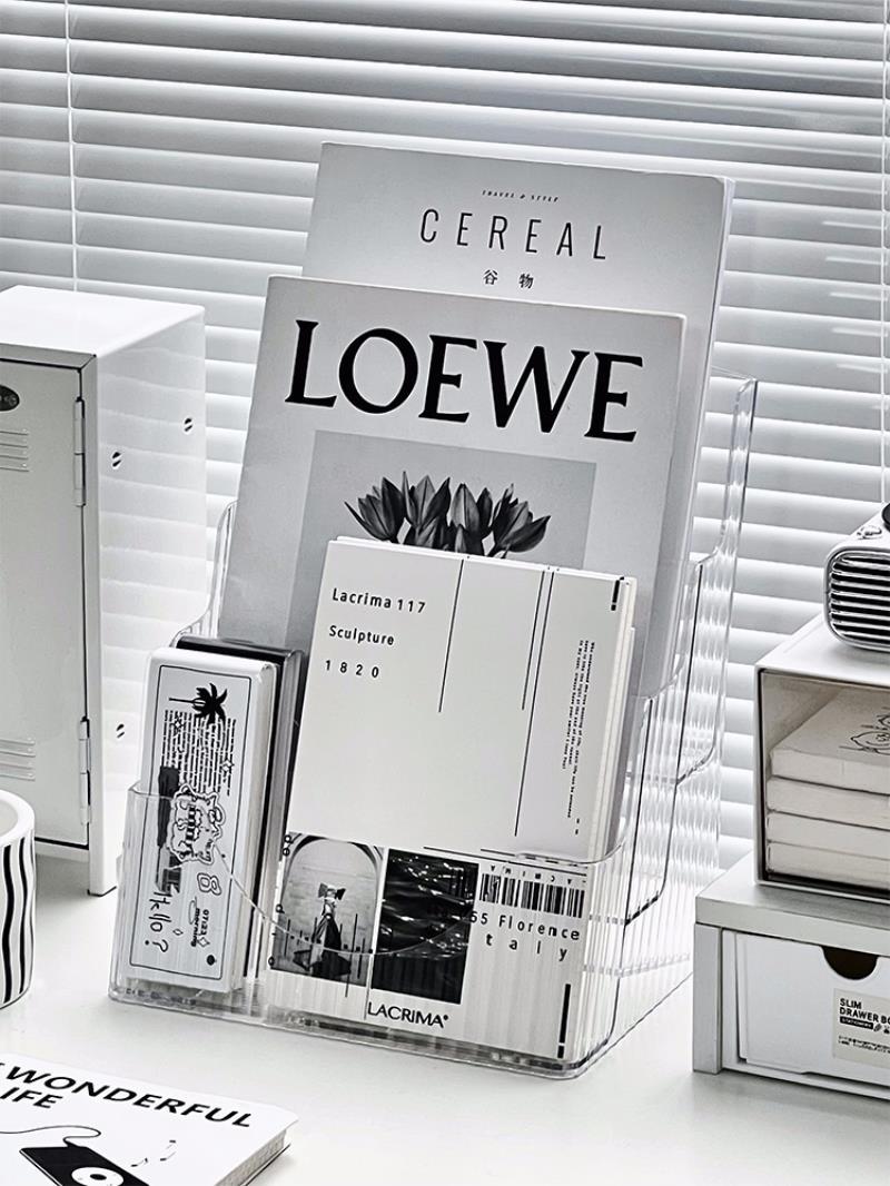 桌面书架书桌收纳置物架杂志收纳盒学生宿舍挂墙绘本收纳架