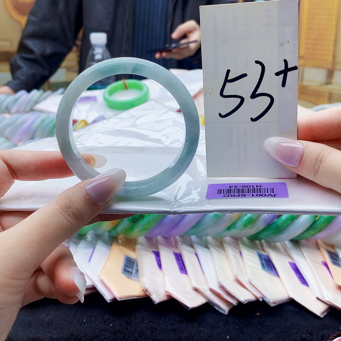 翡翠未镶嵌手镯mn