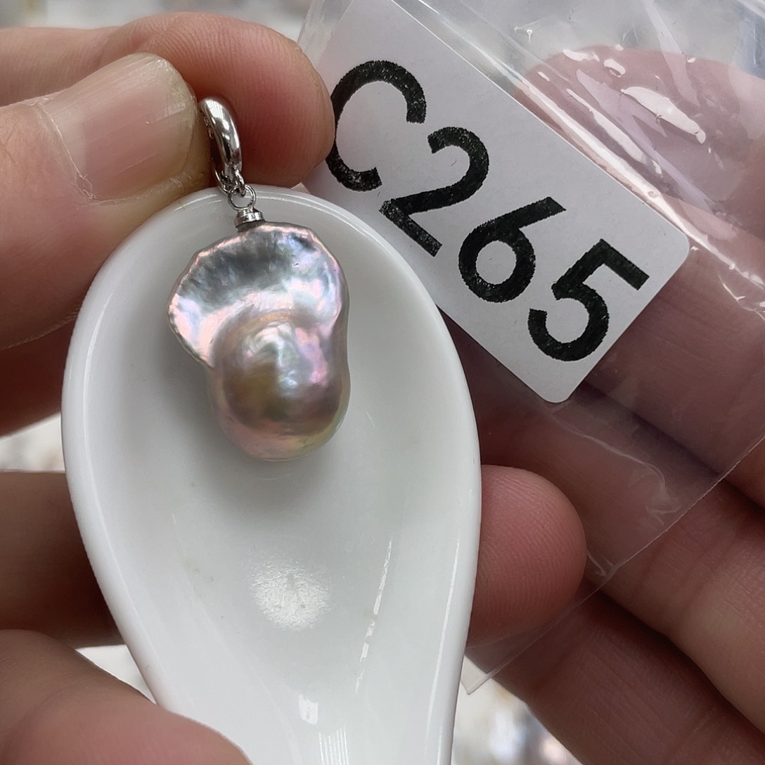 淡水珍珠颈饰银S925镶嵌