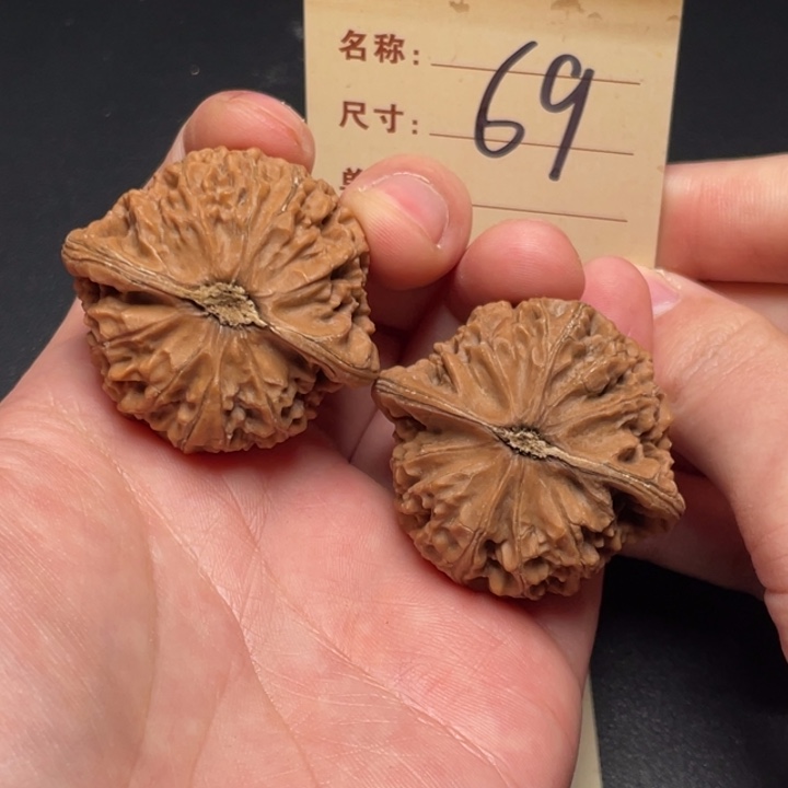 把件文玩核桃宫灯43尺全品白茬69