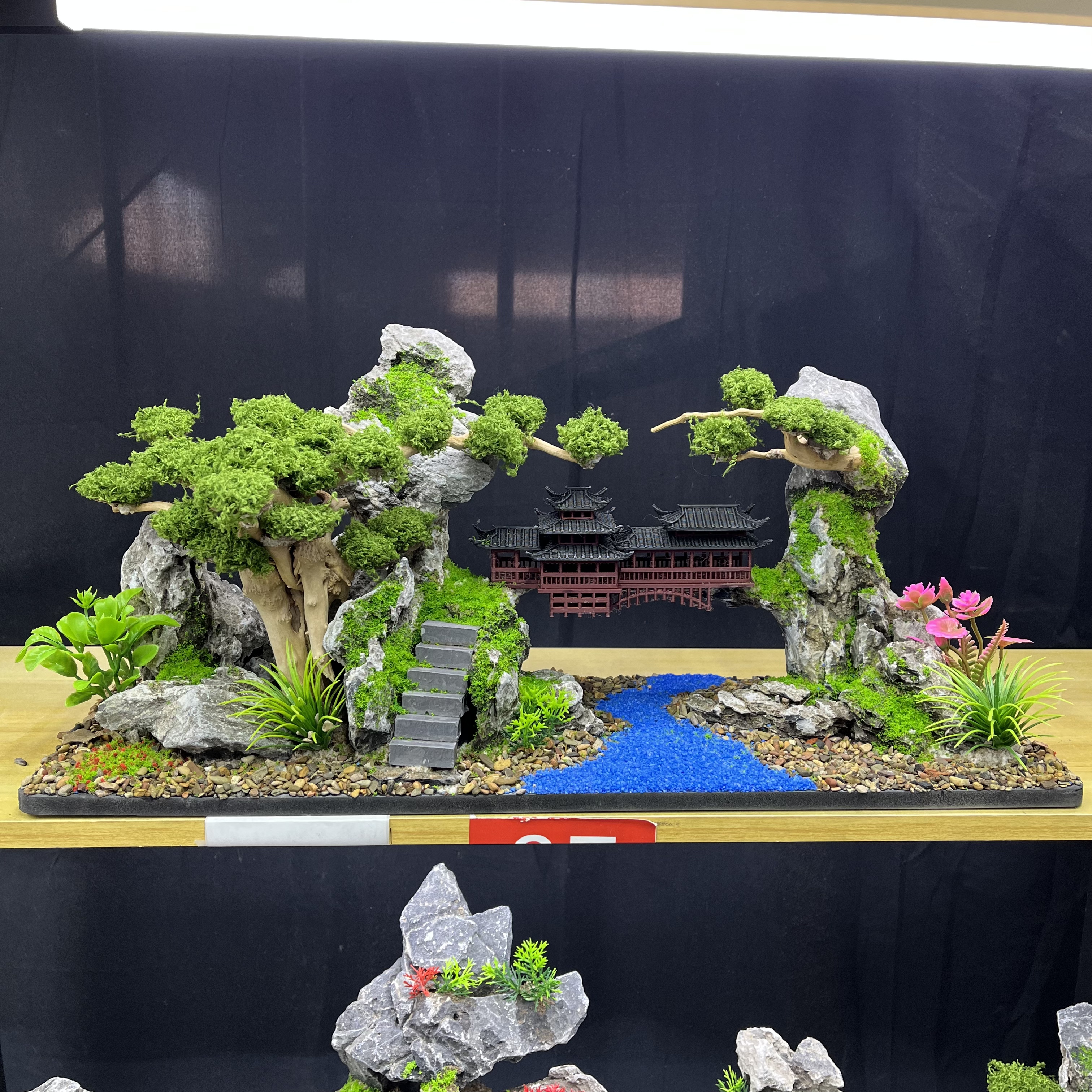 【一景一拍】鱼缸造景莫斯树 小米鱼缸一体骨架 水族造景