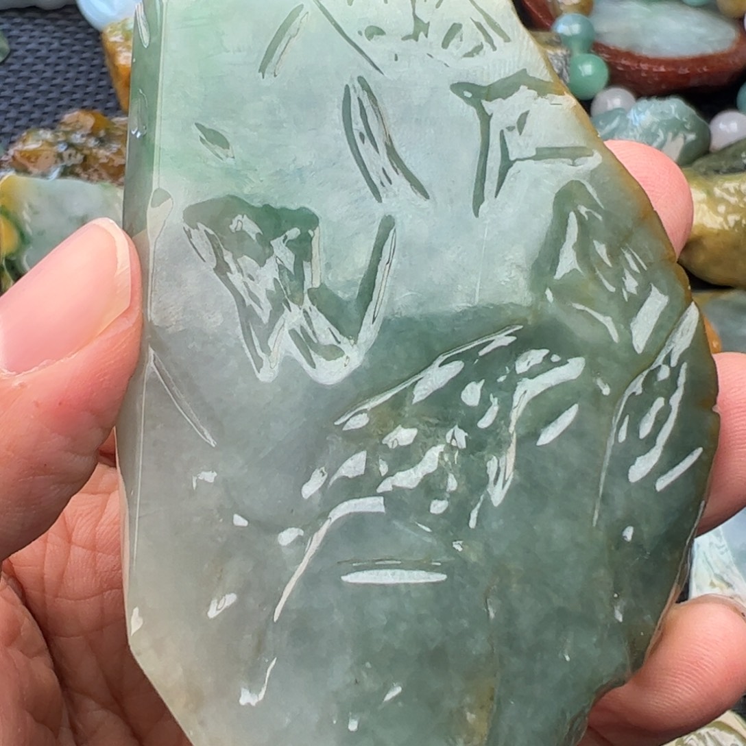 翡翠裸石缅甸翡翠