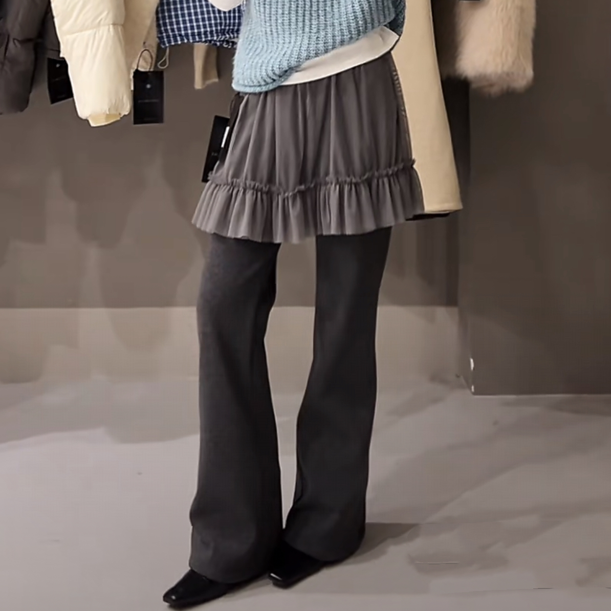 米满满-ZiZi-8050-显瘦加厚高腰百搭裤子