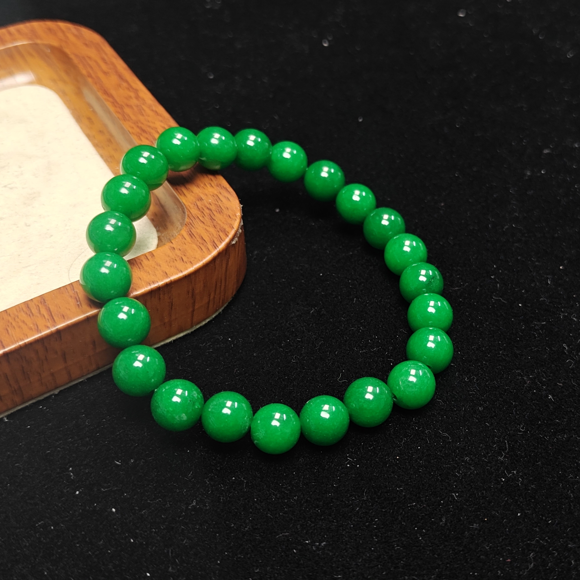 [停业清货]俄碧苹果绿8m手串-047-多样性发一