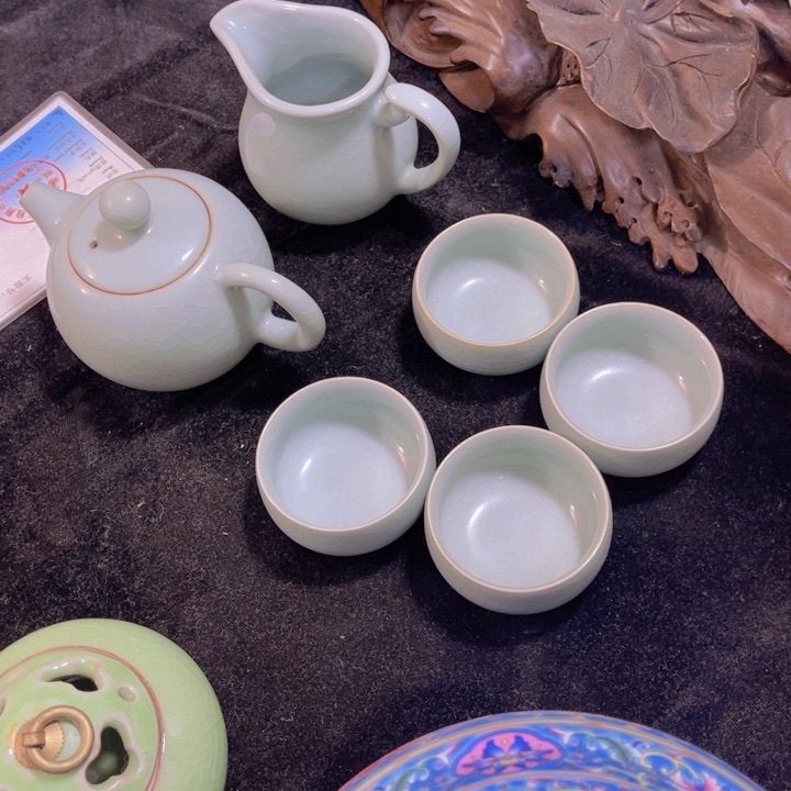 壶紫砂壶陶瓷摆件手工