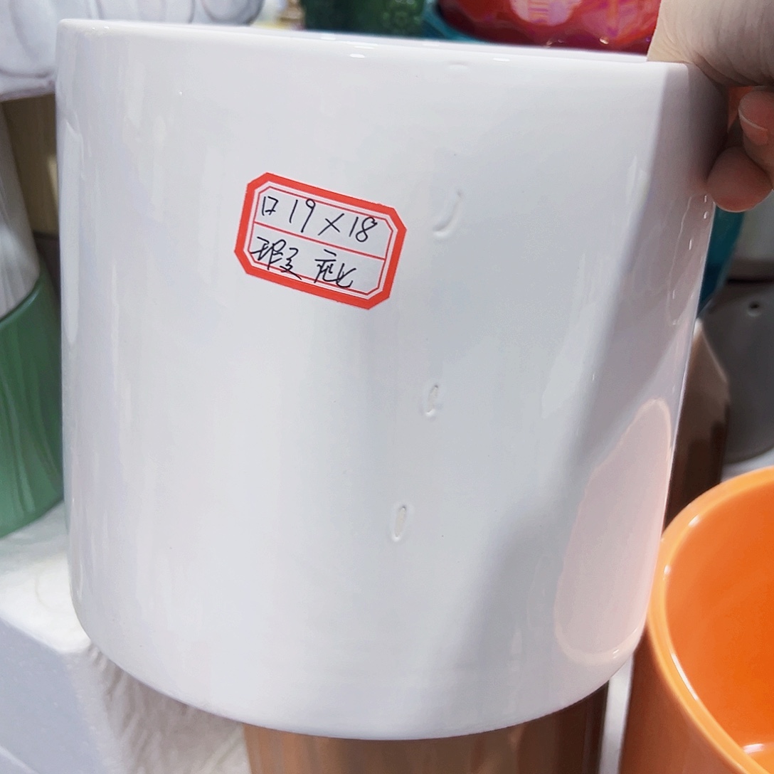 有孔外贸尾单陶瓷花盆凑单10米包邮