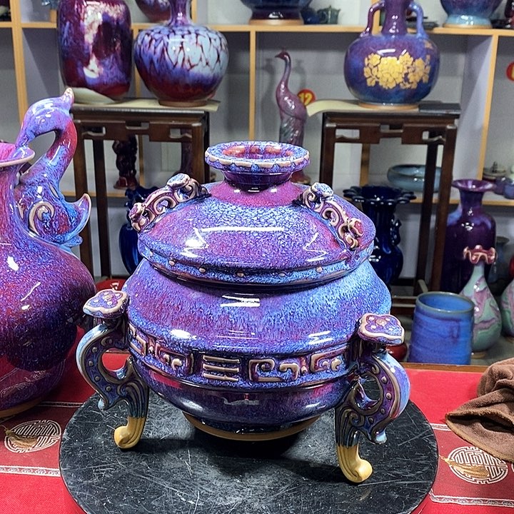 瓶中国神垕精品钧瓷