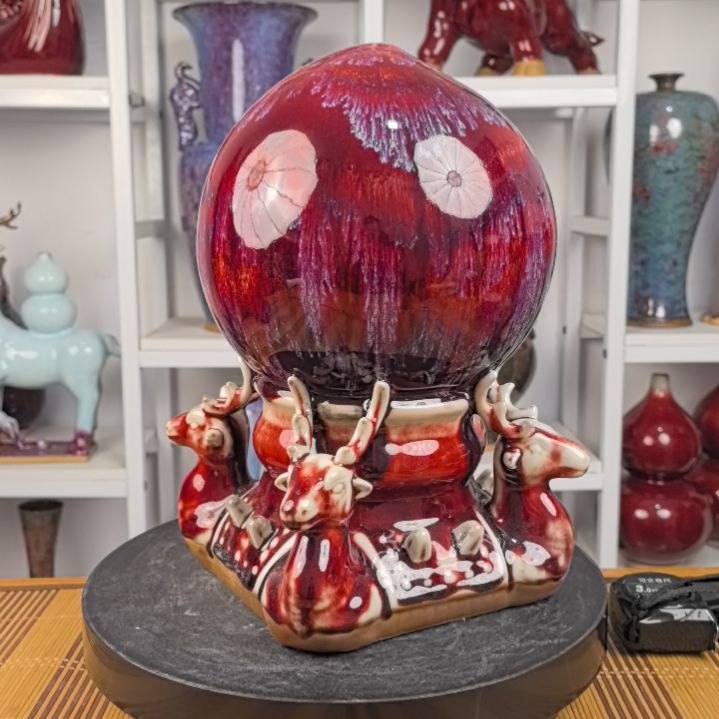 摆件钧瓷摆件神后镇钧瓷