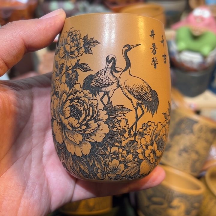 紫砂茶杯宜兴紫砂主人杯