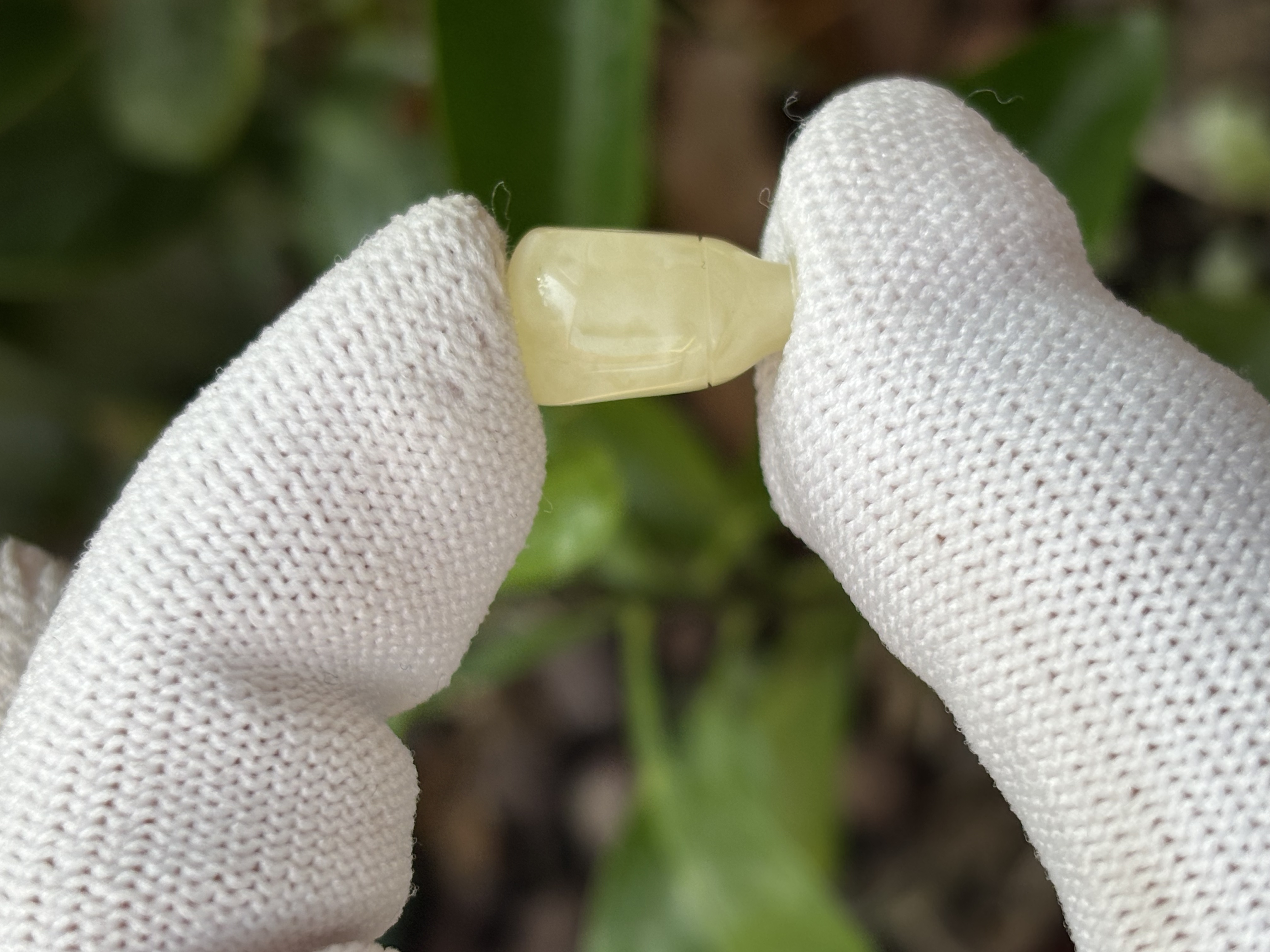 4676天然蜜蜡琥珀三通配饰8.5x8.5x14.8mm