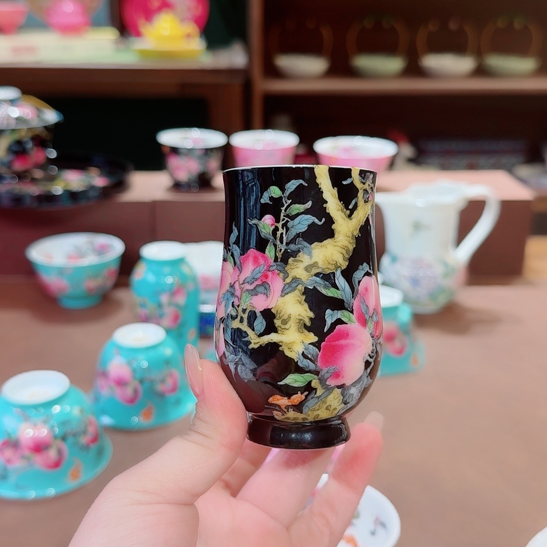 珐琅彩主人杯茶具套装